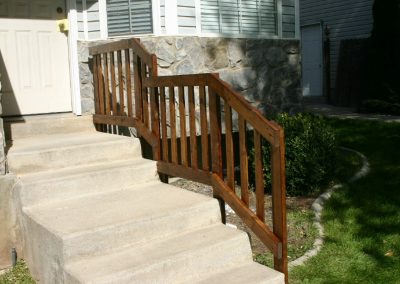 stairs and railing